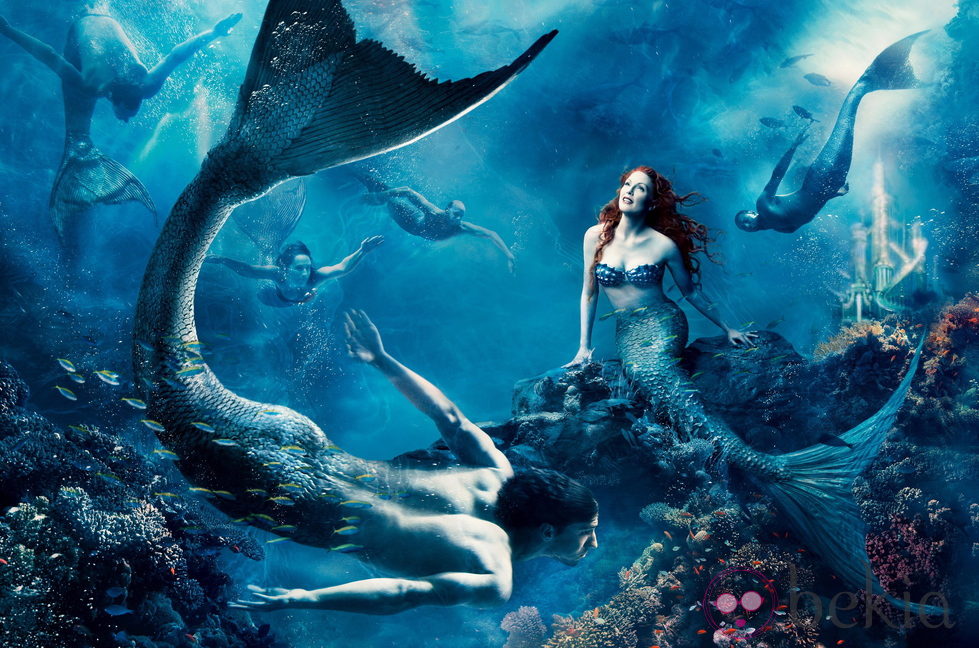 Julianne Moore se convierte en La Sirenita de Disney