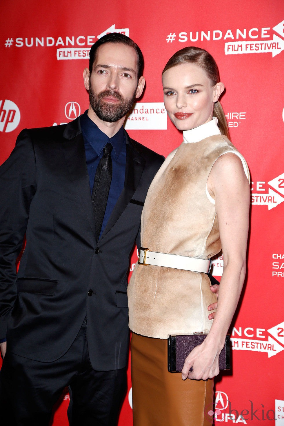 Kate Bosworth junto al director Michael Polish en el Festival de Sundance 2013