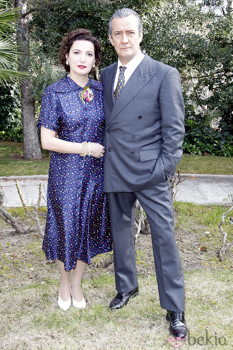 Marta Belaustegui y José Luis García Pérez en la presentación de la miniserie 'El Rey'