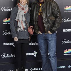 Susana Uribarri y Darek en los Premios 40 Principales 2012