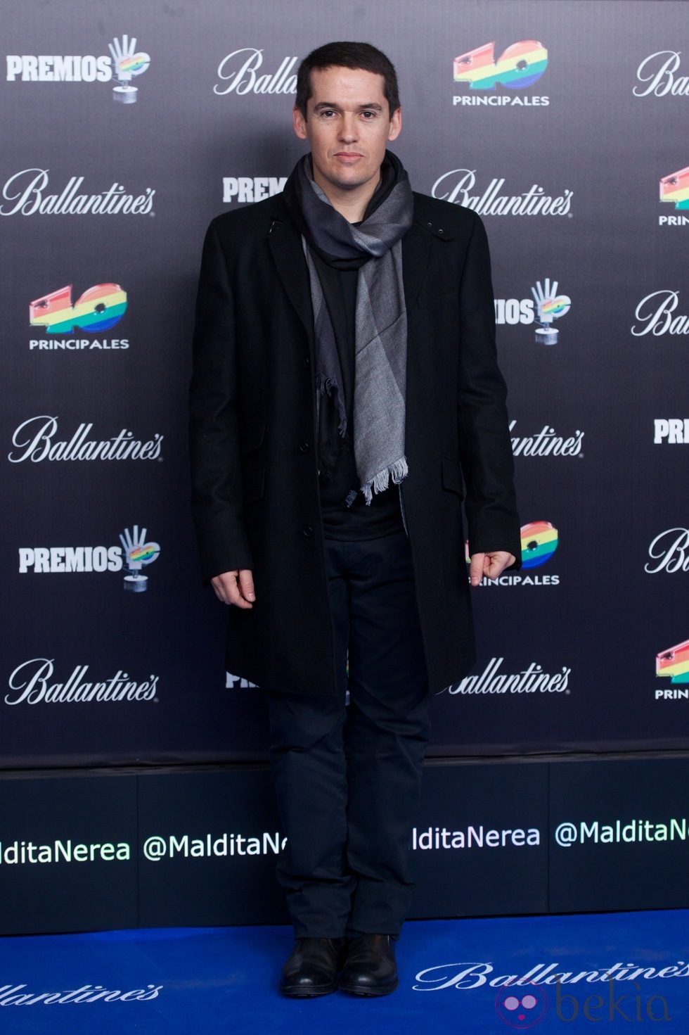 Jorge Ruiz posando en los Premios 40 Principales 2012