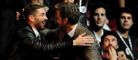 Sergio Ramos y Pablo Alborán en los Premios 40 Principales 2012