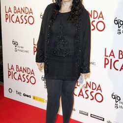 Lucía Etxebarría en el estreno de 'La banda Picasso' en Madrid