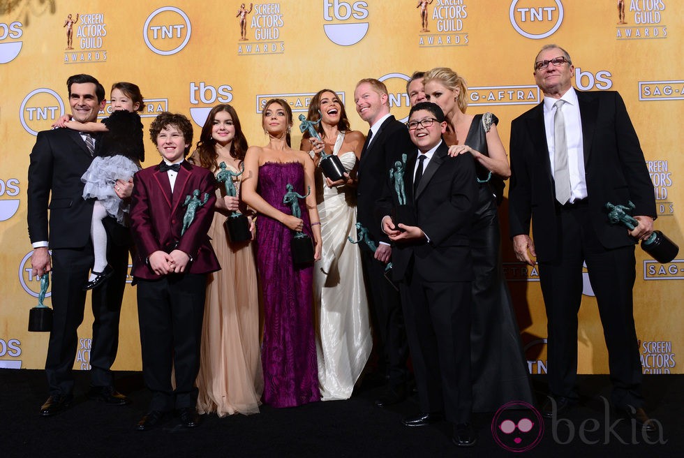 El reparto de 'Modern Family' en los Screen Actors Guild Awards 2013