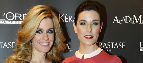 Raquel Sánchez Silva y Alexandra Jiménez inauguran una academia de L'Oreal en Barcelona