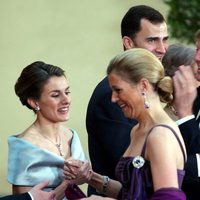 Guillermo y Máxima de Holanda con los Príncipes Felipe y Letizia antes de su boda