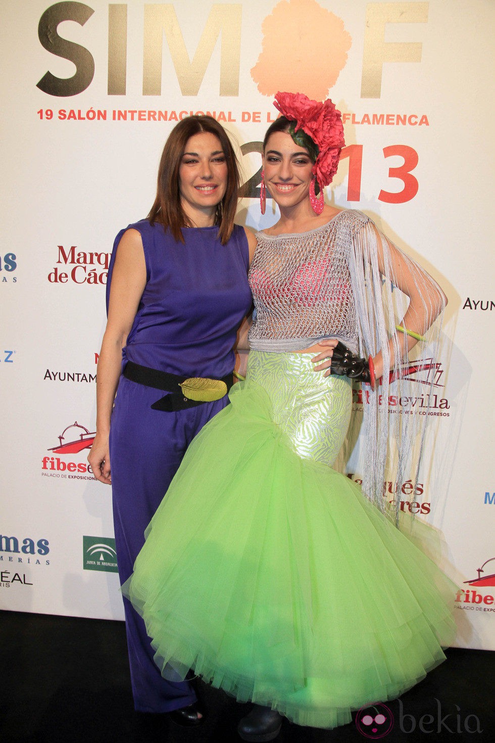 Raquel Revuelta y su hija Claudia en el SIMOF 2013