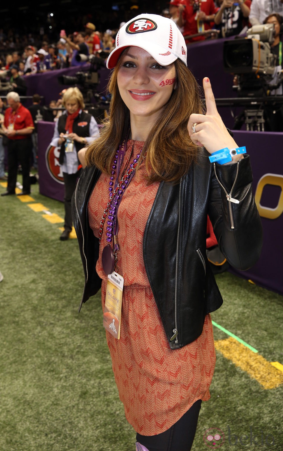 Katharine McPhee en la Super Bowl 2013