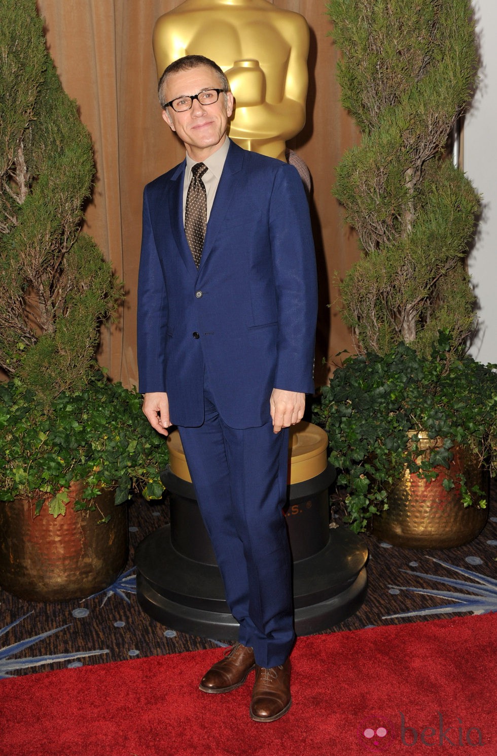 Christoph Waltz en el almuerzo de los nominados a los Oscar 2013