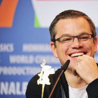 Matt Damon en la rueda de prensa de 'Tierra prometida' en la Berlinale