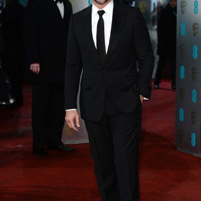 Javier Bardem posa para los fotógrafos en la alfombra roja de los BAFTA 2013
