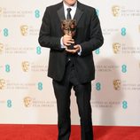 David O. Russell con el BAFTA 2013 de 'El lado bueno de las cosas'