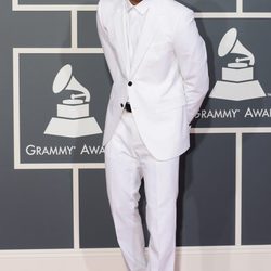 Chris Brown en la alfombra roja de los Grammy 2013