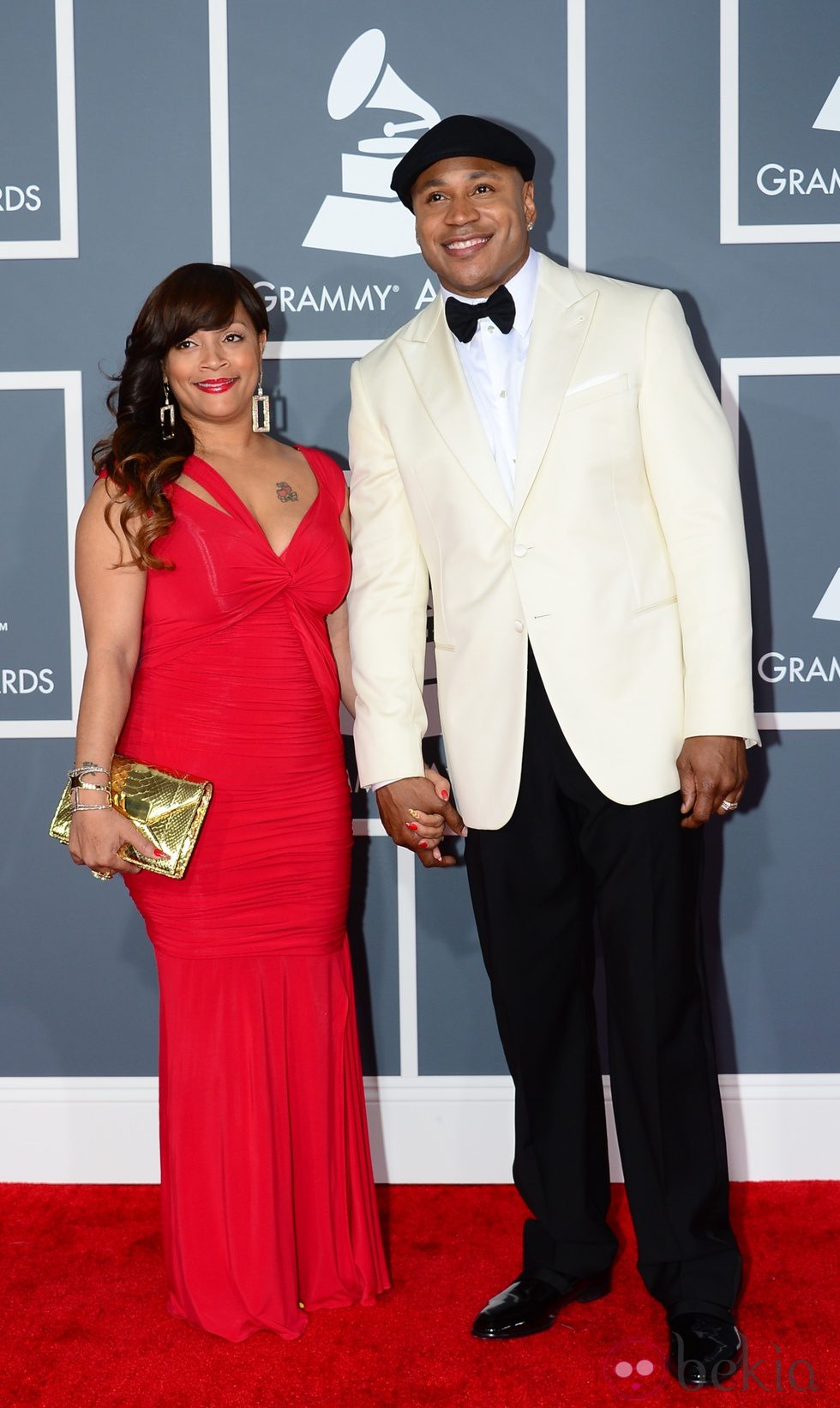 L.L. Cool J. y Simone en los Grammy 2013