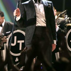 Justin Timberlake, durante su actuación en los Grammy 2013