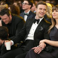 Justin Timberlake y Jessica Biel en los Grammy 2013