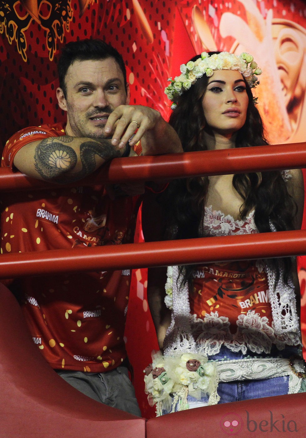 Megan Fox y Brian Austin disfrutan de los carnavales de Río 2013
