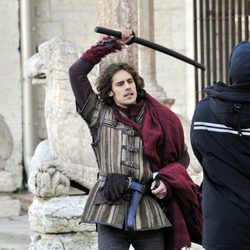 Martín Rivas lucha con espada en el rodaje de 'Romeo y Julieta'