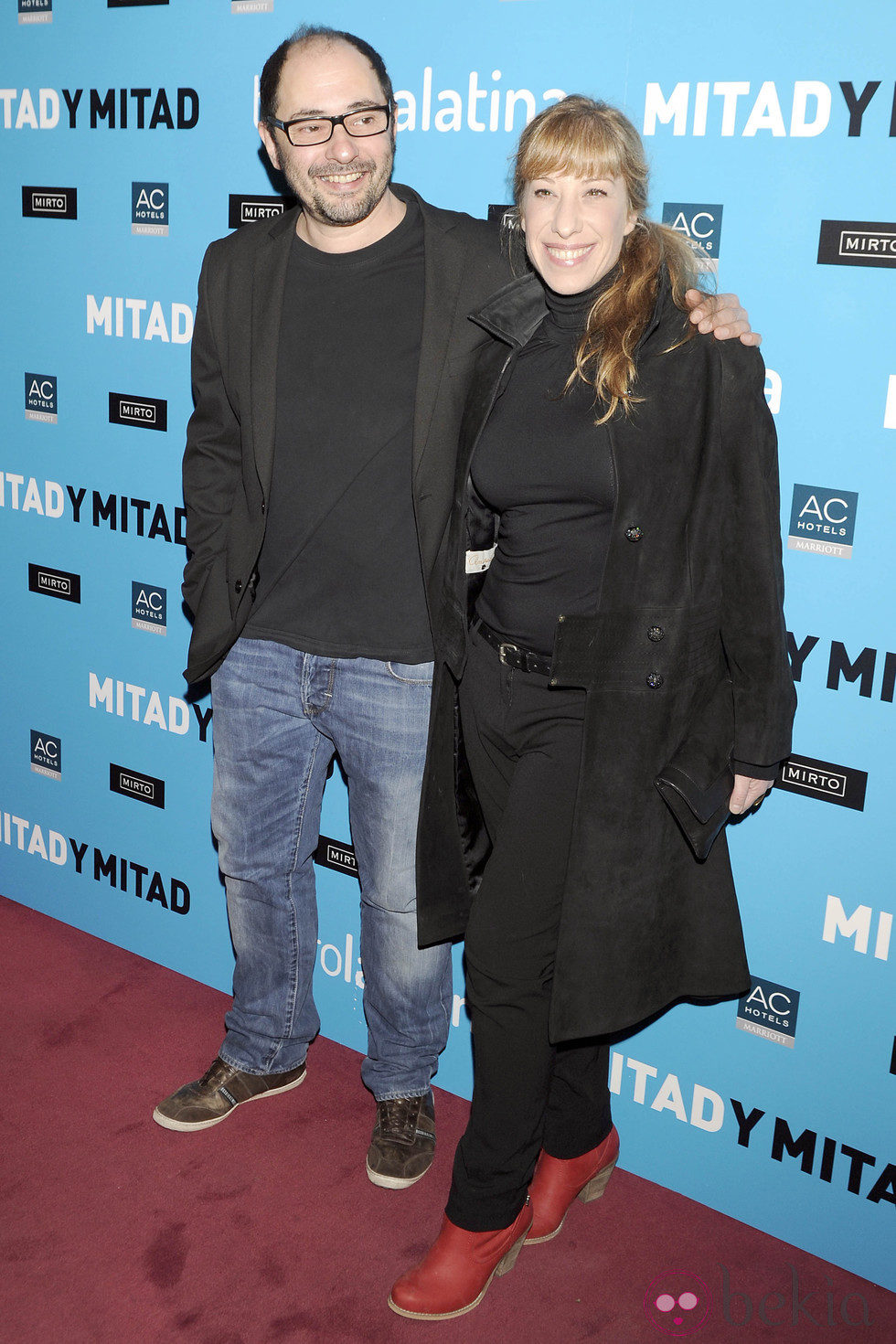 Jordi Sánchez y Nathalie Seseña en el estreno de 'Mitad y mitad'