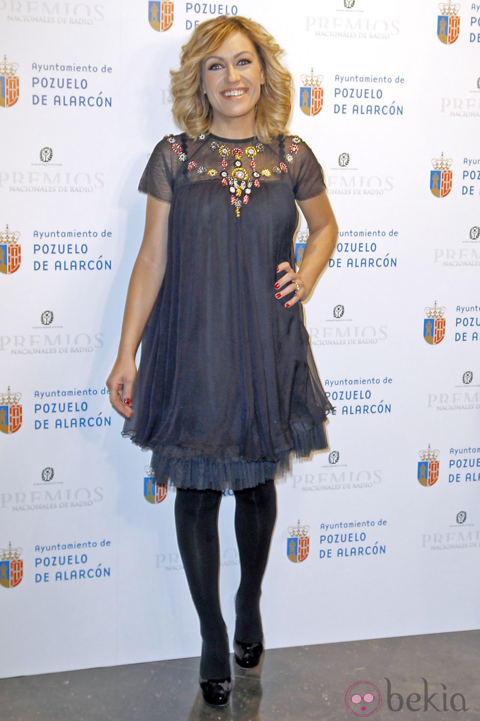 Luján Argüelles en la entrega del Premio Nacional de Radio