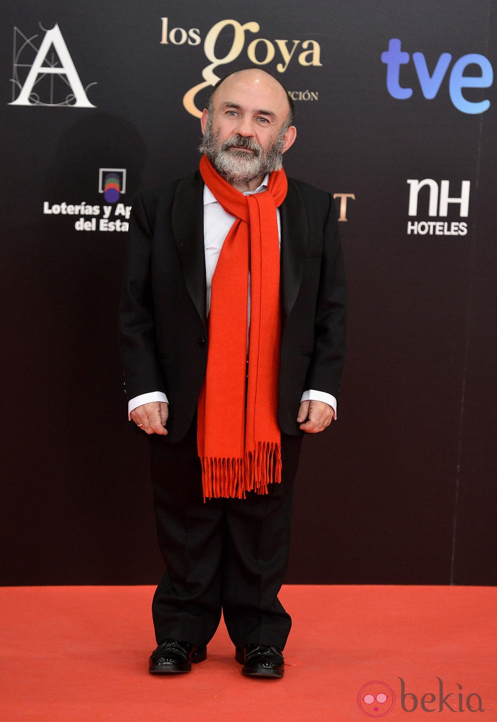 Emilio Gavira en la alfombra roja de los Goya 2013
