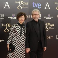 José Sacristán en la alfombra roja de los Premios Goya 2013