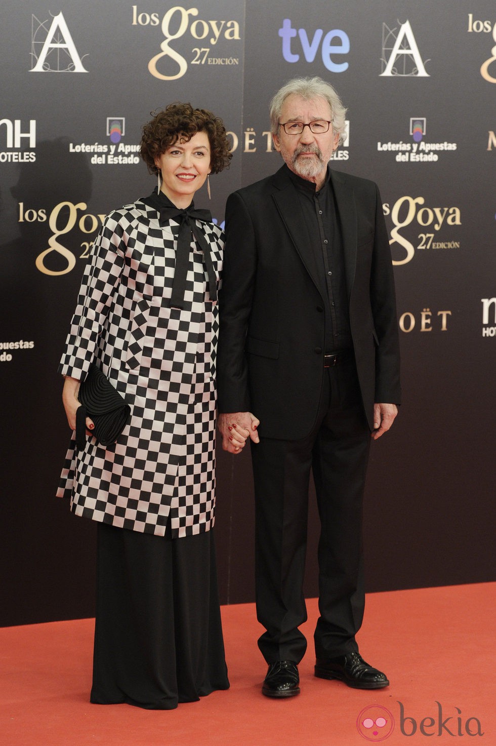 José Sacristán en la alfombra roja de los Premios Goya 2013