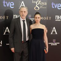 Fernando Trueba y Aida Folch en la alfombra roja de los Goya 2013