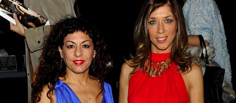 Cristina Medina y Eva Isanta en el desfile de Hannibal Laguna en la Madrid Fashion Week otoño/invierno 2013/2014