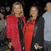 Cari Lapique y Caritina Goyanes en el desfile de Aristocrazy en Madrid Fashion Week otoño/invierno 2013/2014