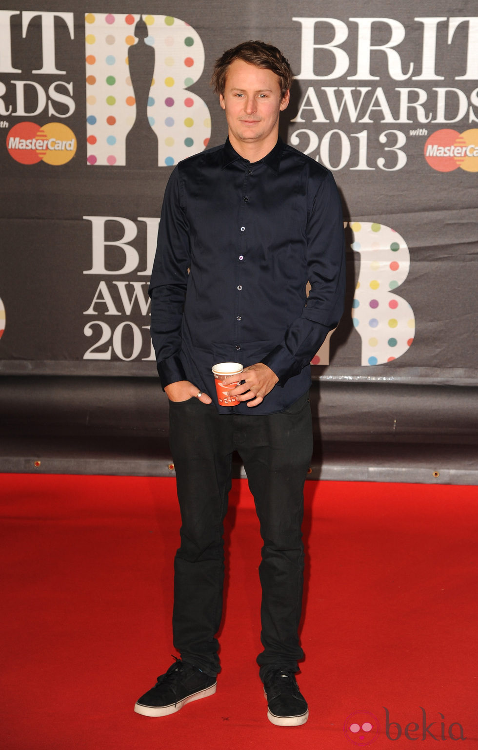 Ben Howard en la alfombra roja de los Brit Awards 2013