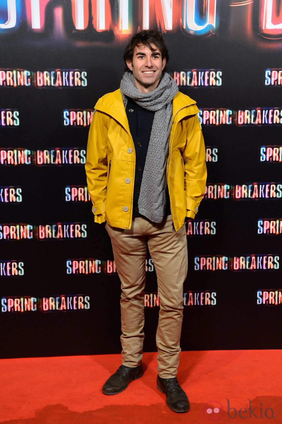 Daniel Muriel en el estreno de 'Spring Breakers' en Madrid