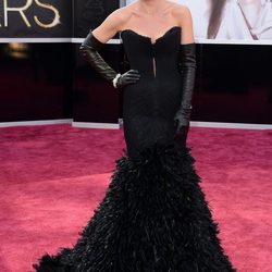 Tabatha Coffey en la alfombra roja de los Oscar 2013