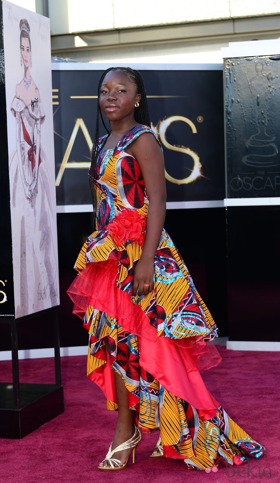 Rachel Mwanza en los Oscar 2013