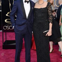 Daniel Day-Lewis y Rebecca Miller en la alfombra roja de los Oscar 2013