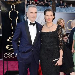 Daniel Day-Lewis y Rebecca Miller en la alfombra roja de los Oscar 2013