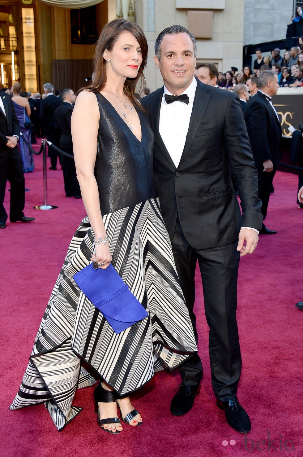 Mark Ruffalo y Sunrise Coigney en los Oscar 2013