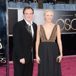 Quentin Tarantino y Lianne Spiderbaby en los Oscar 2013