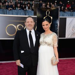 Harvey Weinstein y Georgina Chapman en los Oscar 2013