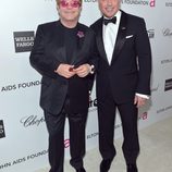 Elton John en su fiesta celebrada tras los Oscar 2013 junto a David Furnish