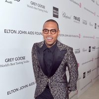 Chris Brown en la fiesta celebrada post Oscar 2013 celebrada por Elton John