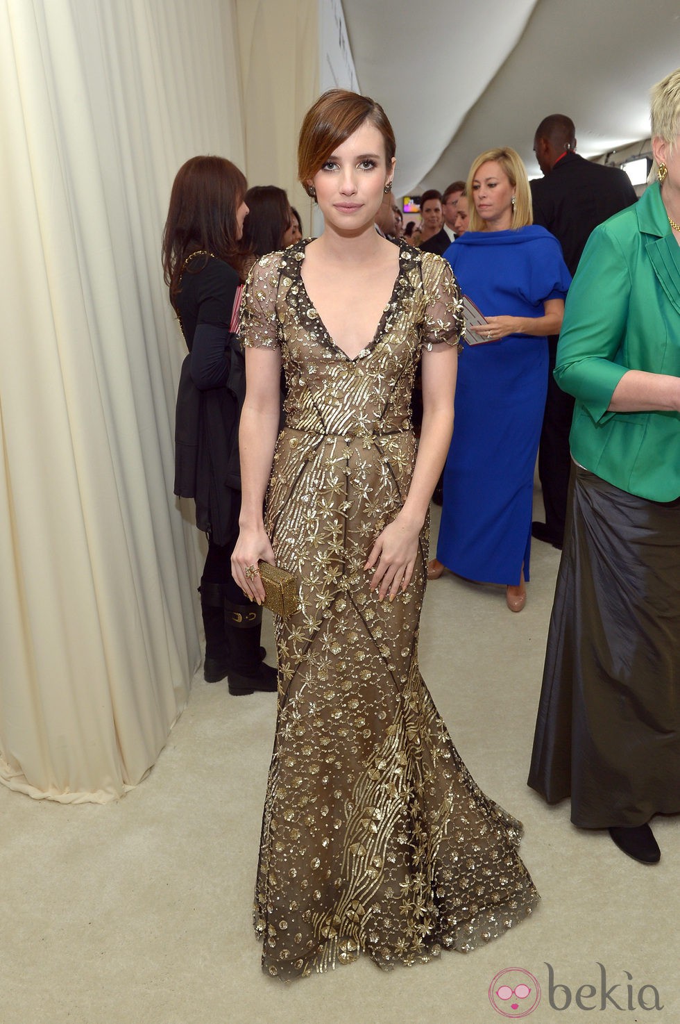 Emma Roberts en la fiesta celebrada post Oscar 2013 celebrada por Elton John