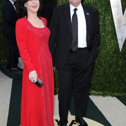 Jay Leno y Mavis Leno en la fiesta post Oscar 2013 organizada por Vanity Fair