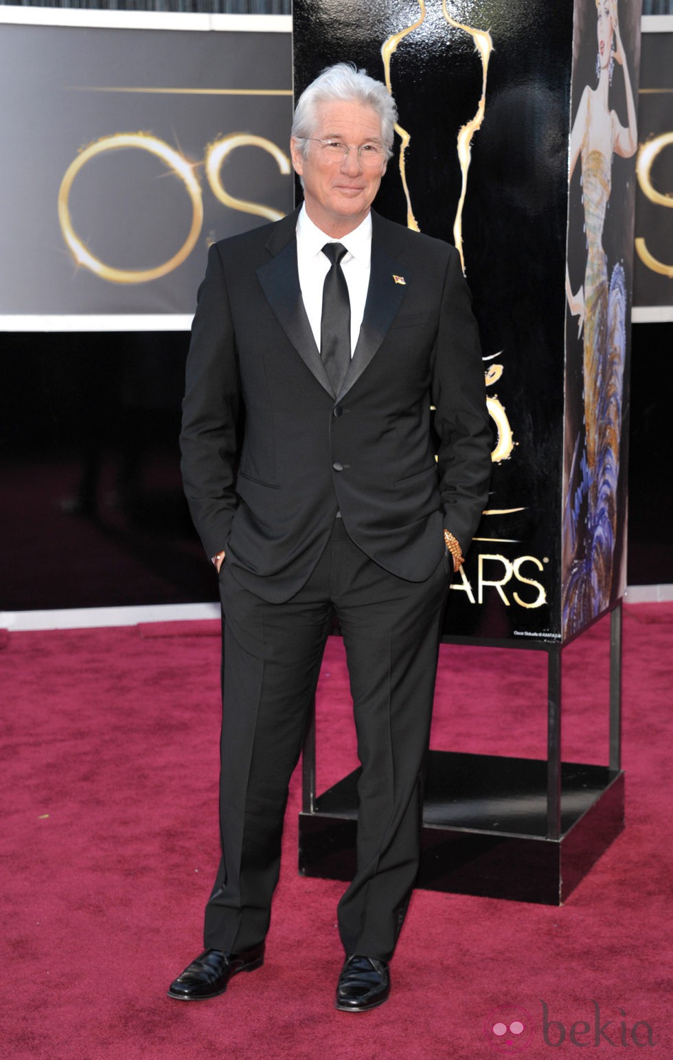 Richard Gere en la alfombra roja de los Oscar 2013