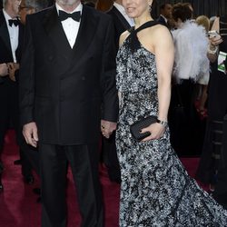 Tommy Lee Jones y Dawn Laurel-Jones en los Oscar 2013