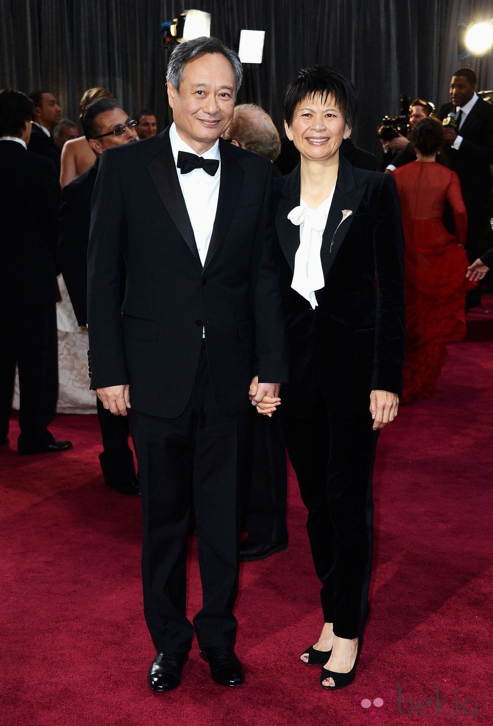 Ang Lee y Jane Lin en los Oscar 2013