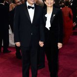 Ang Lee y Jane Lin en los Oscar 2013