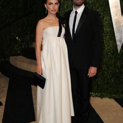 Natalie Portman y Benjamin Millepied en la fiesta post Oscar 2013 organizada por Vanity Fair