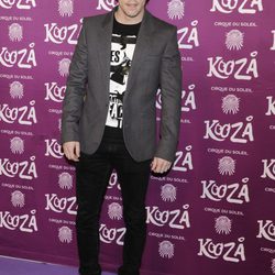 Adrián Lastra en el estreno de "Kooza"