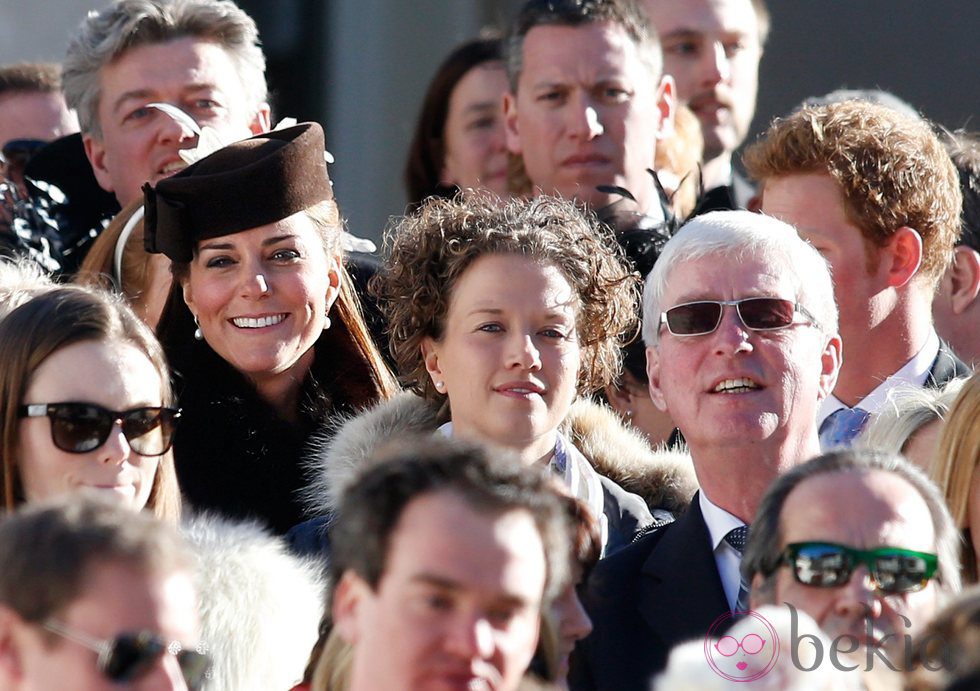 Kate Middleton y el Príncipe Harry en la boda de unos amigos en Suiza